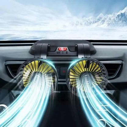 Double Headed Vehicle Fan
