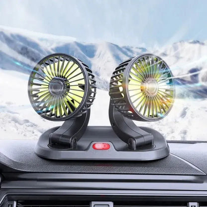 Double Headed Vehicle Fan