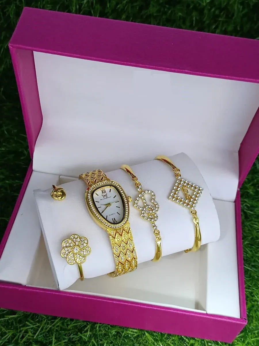 Stellar Style Women Watch &  jewelry set pack