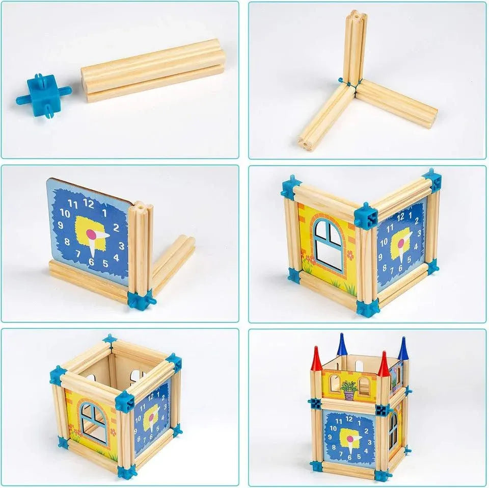 Wooden Architecture Building Blocks Toy