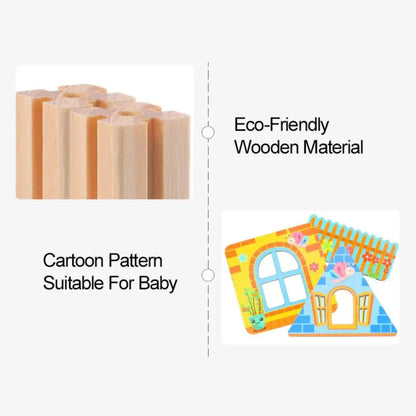 Wooden Architecture Building Blocks Toy